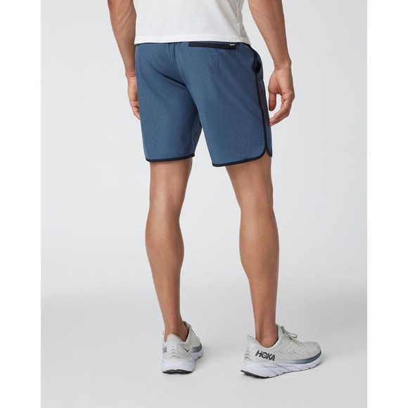 VUORI Banks Azure Performance Shorts Blue Quick Dry 4 Way Stretch Hybrid XS - Picture 2 of 9